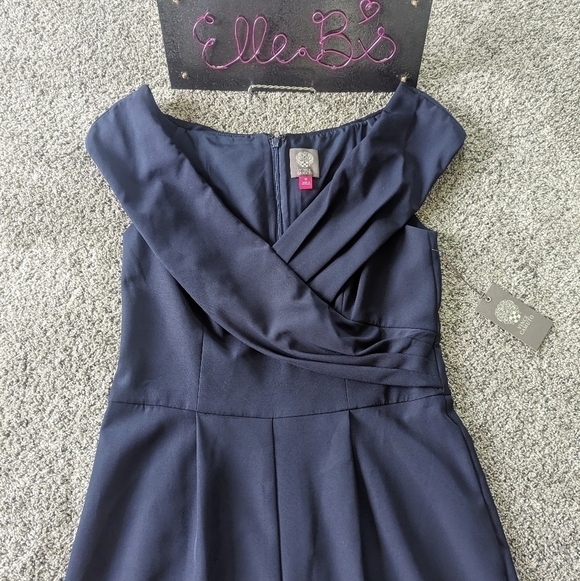 NWT Vince Camuto Double Lined Off the Shoulder Jumpsuit 10